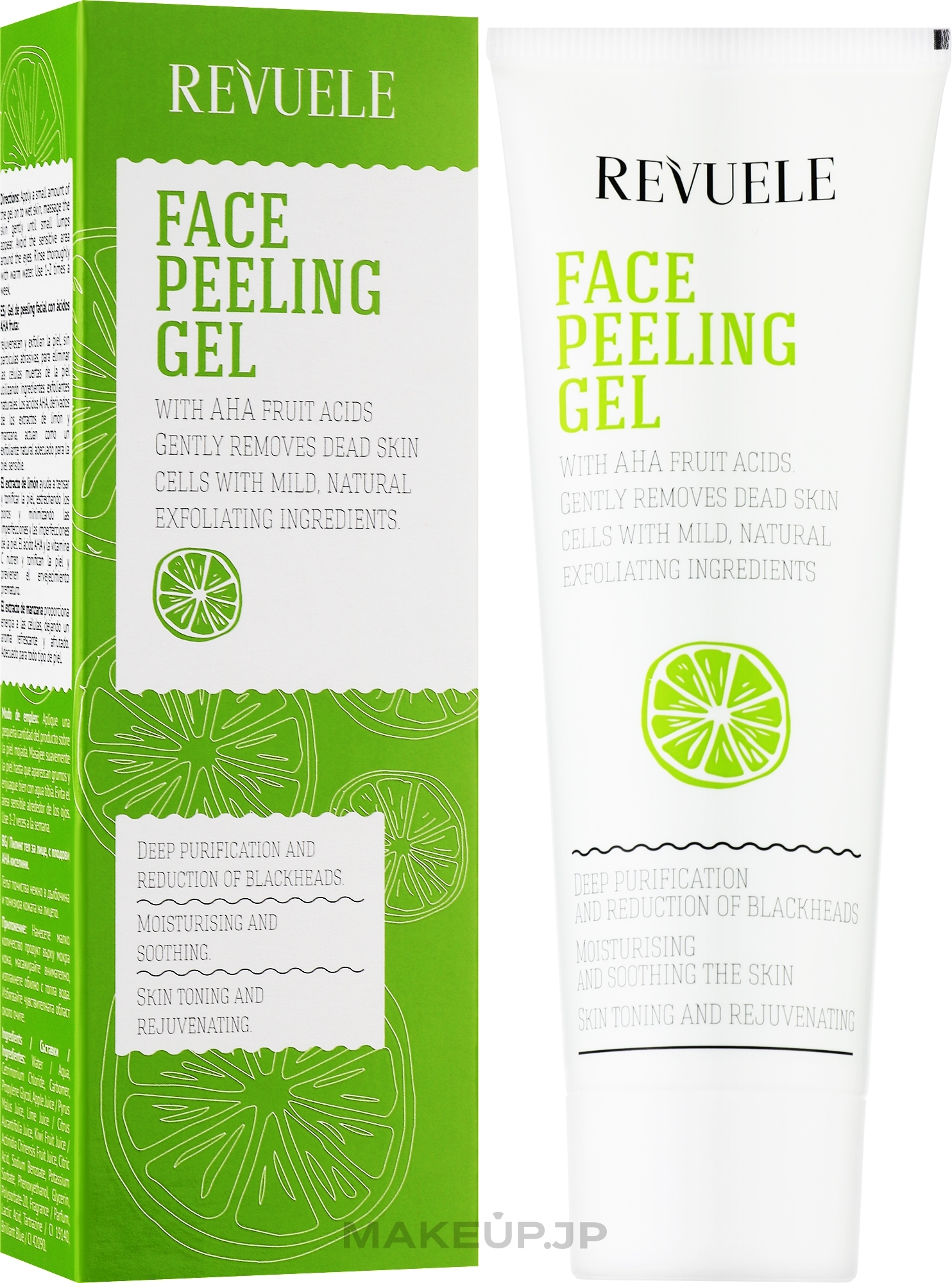 Face Peeling Gel - Revuele Face Peeling Gel with AHA Fruit Acids — photo 80 ml