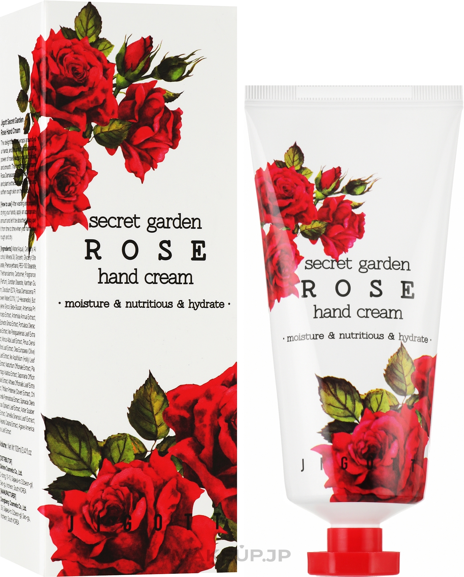 Anti-Aging Hand Cream "Damask Rose" - Jigott Secret Garden Rose Hand Cream — photo 100 ml