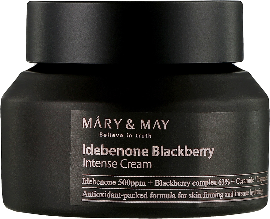 Anti-Aging Idebenone Cream - Mary & May Idebenone Blackberry Complex Intense Cream — photo N1