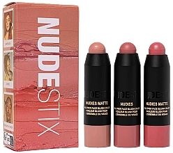 セット - Nudestix Mini Pink Nude Blush Kit (blush/3x1.8g) — photo N2