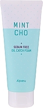 Fragrances, Perfumes, Cosmetics Sebum Control Face Wash Foam - A'pieu Mintco Sebum Free Oil Catch Foam