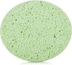 Fragrances, Perfumes, Cosmetics Cleansing Sponge 'Oval', SP-525, 8,5x10 cm, green - Silver Style