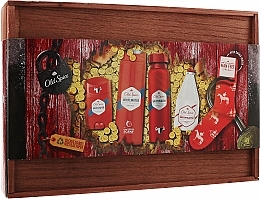 Fragrances, Perfumes, Cosmetics Set - Old Spice Whitewater Wooden Box (deo/spray/150ml + sh/gel/250ml +deo/50ml + ash/lot/100ml)