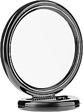 Fragrances, Perfumes, Cosmetics Round Double-Sided Stand Mirror, black, 15 cm - Donegal Mirror