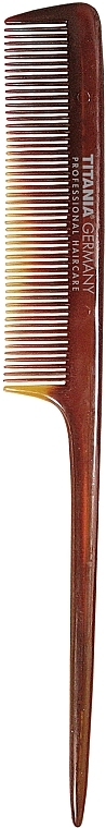 Hair Comb with Tail, 20,5cm, brown - Titania Havannah — photo N1