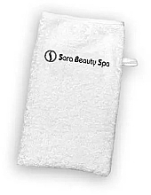 Fragrances, Perfumes, Cosmetics Terry Face & Body Mitt, White - Sara Beauty Spa Terry Face and Body Mitt