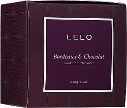 GIFT! Scented Candle - Lelo Bordeaux & Chocolat Luxury Scented Candle — photo N4