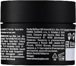 Matte Styling Paste - Schwarzkopf Professional Session Label The Paste Matte Compound — photo N2