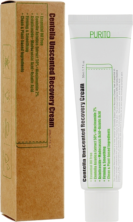 Centella Cream for Sensitive Skin - Purito Centella Unscented Recovery Cream — photo N7
