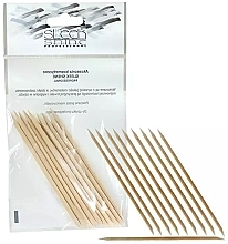 Wooden Manicure Sticks, 10 pcs. - Sleek Shine — photo N1
