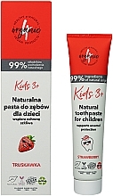 Fragrances, Perfumes, Cosmetics Natural Strawberry Kids Toothpaste 3+ - 4Organic