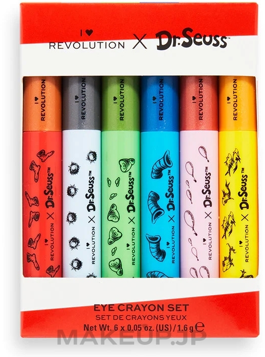 I Heart Revolution x Dr. Seuss Eye Crayon Collection Eyeliner Set, 6 