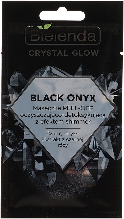 Cleansing Detox Face Mask - Bielenda Crystal Glow Black Onyx Peel-off Mask — photo N1