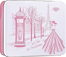 Fragrances, Perfumes, Cosmetics Set - Institut Karite Rose Mademoiselle (soap/100g + h/cr/30ml + b/oil/10ml + candle/1pc + confetti + box)