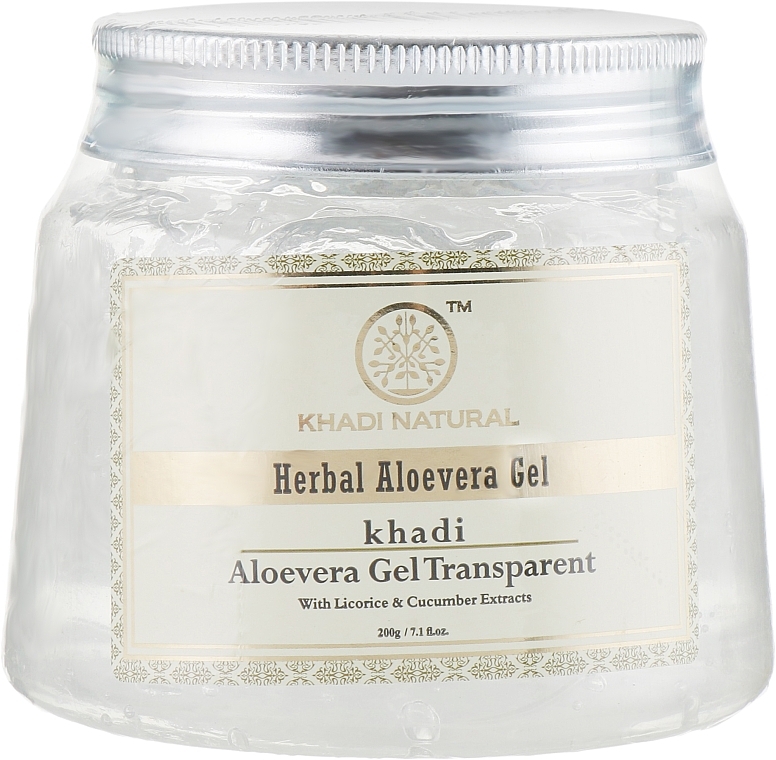 Universal Gel 'Aloe Vera' - Khadi Natural Herbal Aloevera Gel Transparent — photo N1