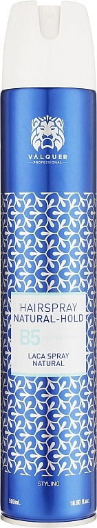 Medium Hold Hair Spray - Valquer B5 Provitamin Hairspray Natural-Hold — photo N1