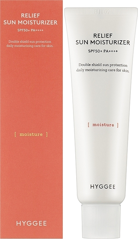 Lightweight Moisturizer with Maximum Sun Protection - Hyggee Relief Sun Moisturizer Spf50+ Pa++++ — photo N2