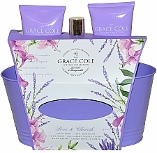 Fragrances, Perfumes, Cosmetics Set - Grace Cole Lavender & Honeysuckle (b/cream/200ml + b/wash 200ml + bath/foam/250ml)