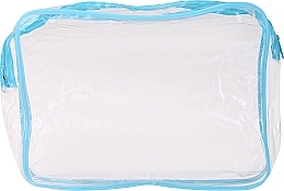 Makeup Bag, 4497, transparent, light blue - Deni Carte — photo N1
