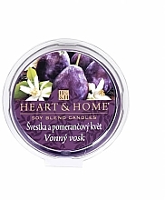 Fragrances, Perfumes, Cosmetics Scented Wax 'Plum & Orange Blossom' - Heart & Home Scented Wax