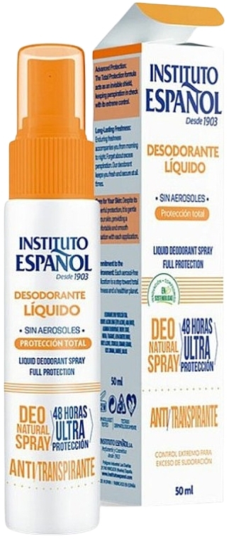 Deodorant Spray - Instituto Espanol Total Protection Liquid Deodorant — photo N1