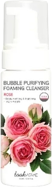 Face Cleansing Foam with Rose Extract - Look At Me Bubble Purifying Foaming Facial Cleanser Rose — photo N1