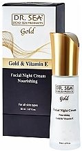 Nourishing Gold & Vitamin E Night Cream - Dr.Sea Gold & Vitamin E Night Cream Nourishing — photo N2