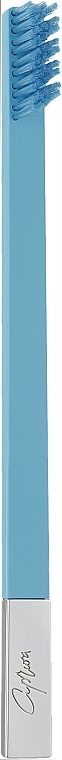 Soft Toothbrush, blue matte with silver matte cap - Apriori — photo N1