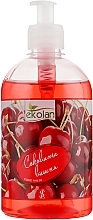 Liquid Soap "Juicy Cherry", with dispenser - Ekolan — photo N1