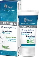 Fragrances, Perfumes, Cosmetics Normalizing Night Cream - Ava Laboratorium Acne Control Professional No More Nightmares Normalising Night Cream