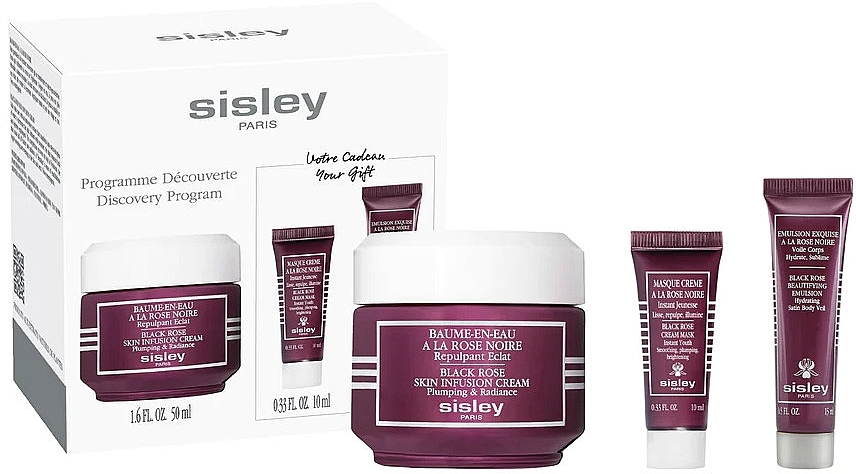 Set - Sisley Black Rose Discovery Program Set (f/cr/50ml + f/mask/10ml + b/emuls/15ml) — photo N1