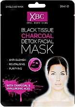 Charcoal Detox Face Mask - Xpel Marketing Ltd Body Care Black Tissue Charcoal Detox Facial Face Mask — photo N1