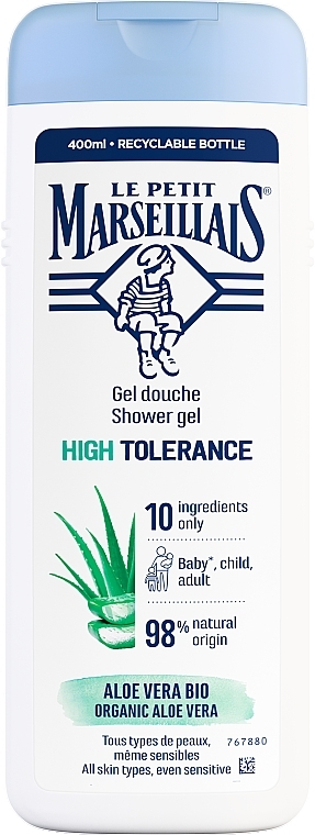 Aloe Vera Shower Gel - Le Petit Marseillais High Tolerance Aloe Vera Bio Moisturizing Shower Gel — photo N1