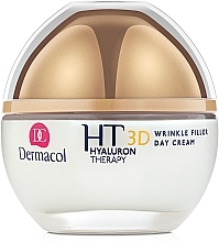 Pure Hyaluronic Acid Day Face Cream - Dermacol Hyaluron Therapy 3D Wrinkle Day Filler Cream — photo N2