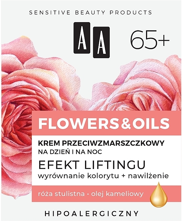 Lifting Day & Night Cream 65+ - AA Flowers & Oils Night And Day Lifting Effect Cream — photo N1