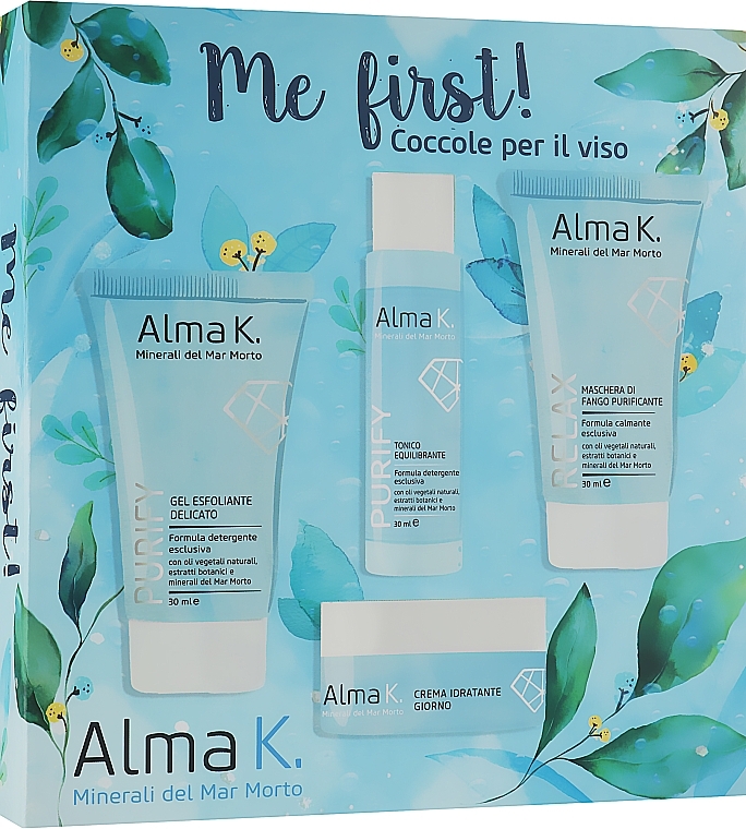 Face Care Set 'Me First!' - Alma K Me First Face Care Kit (gel/30ml + toner/15ml + cr/15ml + mask/30ml) — photo N1