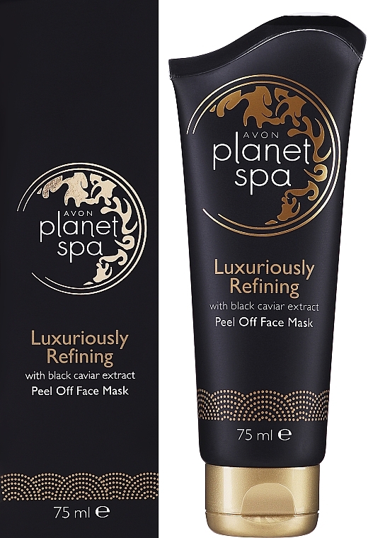 Peel-Off Face Mask with Black Caviar Extract "Luxurious Renewal" - Avon Planet SPA Facial Mask — photo N2