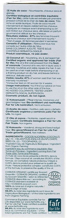 Organic Hair Coconut Oil - Melvita Coconut Oil — photo N10