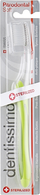 Soft Toothbrush "Parodontal", green - Dentissimo — photo N1