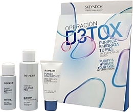 Fragrances, Perfumes, Cosmetics Set - Skeyndor Operation Detox Normal To Dry Skin (mic/oil/50ml + milk/100ml + cr/25ml)