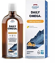 Omega 3 Dietary Supplement, 1600 mg, Lemon Flavor - Osavi Daily Omega — photo N1