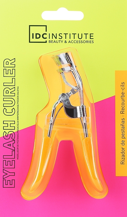 Eyelash Curler, orange - IDC Institute Neon Eyelash Curler — photo N1