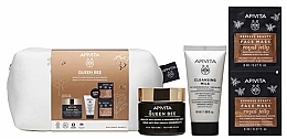 Fragrances, Perfumes, Cosmetics Set - Apivita Queen Bee Rich Texture (f/cr/50ml + clean/milk/50ml + f/mask/2x8ml + pouch)