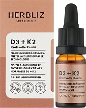 Dietary Supplement in Drops - Herbliz D3+K2 — photo N5