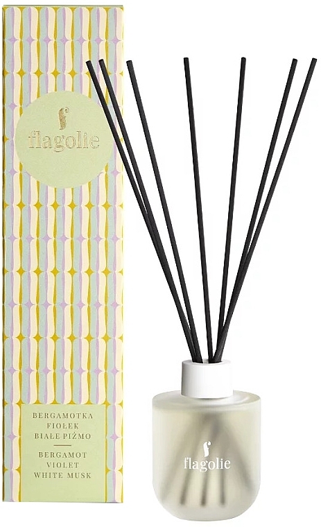 Bergamot, Violet & White Musk Fragrance Diffuser - Flagolie Home Perfume — photo N1