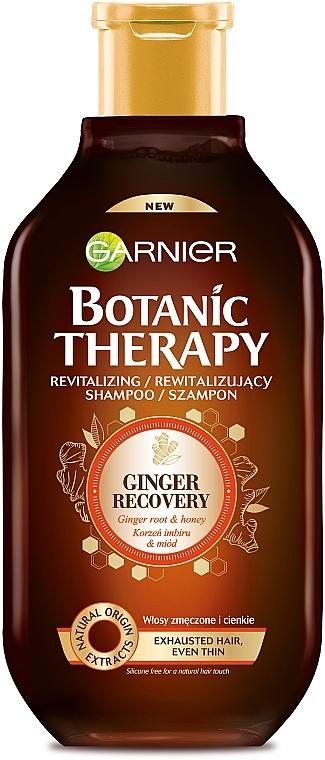 Shampoo "Ginger Repair" for Fragile & Thin Hair - Garnier Botanic Therapy — photo N2