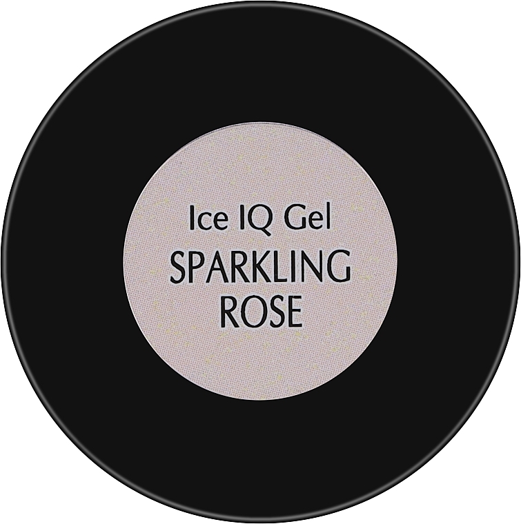 Low-Temperature Gel, milky pink - PNB UV/LED Ice IQ Gel Sparkling Rose — photo N3