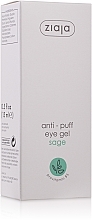 Fragrances, Perfumes, Cosmetics Anti-Puffiness Eye Gel with Sage Extract - Ziaja Anti-Puff Sage Eye Gel 