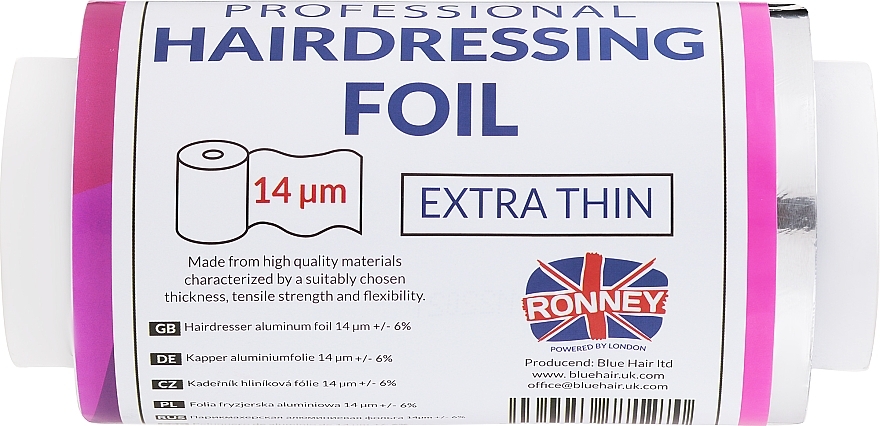 Hairdressing Foil in Roll, 250m - Ronney Professional Hairdressing Foil — photo N5