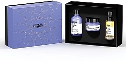 Fragrances, Perfumes, Cosmetics Blonde Hair Set - L'Oreal Professionnel Serie Expert Blondifier Professional Coffret (shm/300ml + mask/250ml + oil/90ml)